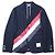 Thom Browne BLAZER CLÁSSICO NÃO CONSTRUÍDO em Twill de Algodão Pesado Azul Azul marinho - vista 11