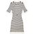 Timeless Chanel P74153 Wollmischung Kleid Weiß Roh Marineblau - Ansicht 16