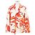 Autre Marque Chaqueta de algodón con motivo floral Dries Van Noten Naranja