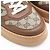 Gucci GG Canvas Leder Sneakers Braun Beige Kamel - Ansicht 3