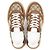 Gucci GG Canvas Leder Sneakers Braun Beige Kamel - Ansicht 6