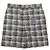 Shorts de algodão com padrão check Louis Vuitton Preto