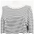Moncler GIROCOLLO TRICOT Suéter de Algodón Negro Blanco Blanco roto - vista 2