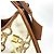 Borsa a Spalla Musette Monogram di Louis Vuitton Marrone Bianco - vista 13
