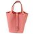 Borsa Hermès Picotin Lock Trillon in pelle Clemence Rosa