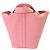 Borsa Hermès Picotin Lock Trillon in pelle Clemence Rosa - vista 3
