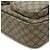 Borsa a spalla Gucci GG Supreme in PVC Beige Marrone scuro - vista 3
