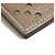 Porta tarjetas de visita bifold Evelyne de Hermès Beige Gris pardo - vista 8