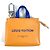 Chaveiro de couro azul e laranja Louis Vuitton