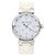 Louis Vuitton Tambour MM Monogram Weiß Quarz Uhr