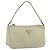 PRADA Accessory Pouch Nylon Beige Silver Auth bs33423 Silvery