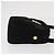 Bolsa de Ombro Vala em Camurça Preta e Dourada Auth BA10372 da Salvatore Ferragamo Preto Dourado - vista 4