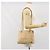 PRADA Ketten-Schultertasche Wildleder Beige Gold Auth 169631 Golden - Ansicht 27