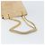 PRADA Ketten-Schultertasche Wildleder Beige Gold Auth 169631 Golden - Ansicht 7
