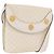 Céline Borsa a Spalla in Tela Macadam CELINE in Pelle PVC Bianco e Oro Auth 171965 D'oro