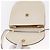 Céline Borsa a Spalla in Tela Macadam CELINE in Pelle PVC Bianco e Oro Auth 171965 D'oro - vista 16