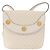 Céline Borsa a Spalla in Tela Macadam CELINE in Pelle PVC Bianco e Oro Auth 171965 D'oro - vista 2