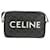 Céline Borsa a Spalla CELINE Triomphe Medium in PVC Nero e Oro Auth BA9639M D'oro - vista 2