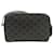 Céline Borsa a Spalla CELINE Triomphe Medium in PVC Nero e Oro Auth BA9639M D'oro - vista 4