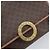 Céline Borsa a spalla circolare in tela Macadam CELINE in pelle PVC marrone oro Auth 171041 D'oro - vista 14