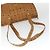 Borsa Tote MCM Logogram Vicetos PVC Marrone Oro Auth 169472 D'oro - vista 7