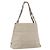 Borsa Tote PRADA Nylon Beige Argento Auth hk3495