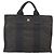 Hermès HERMES Handtasche Her Line PM Canvas Grau Auth 172046 Braun - Ansicht 2