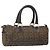 Céline Borsa a mano in tela Macadam C di CELINE marrone e oro Auth ti3721 D'oro