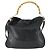 Borsa a Spalla in Pelle Gucci Bamboo 2way Nera Oro Auth ep13051 Nero D'oro - vista 3