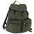 PRADA Backpack Nylon Khaki Silver Auth 164855 Silvery