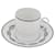 Hermès HERMES Schoendunkle Platinum Cup and Saucer Set of 2 Pottery Auth am10750SAV White  - view 2