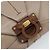 Borsa a mano Gancini in pelle beige e oro Auth BA10615 di Salvatore Ferragamo D'oro - vista 14