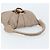 Borsa a mano Gancini in pelle beige e oro Auth BA10615 di Salvatore Ferragamo D'oro - vista 7