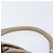 Borsa a mano Gancini in pelle beige e oro Auth BA10615 di Salvatore Ferragamo D'oro - vista 8