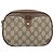 Borsa Sherry Line GG Supreme Web di GUCCI in PVC beige e oro 89 02 066 Auth BA10448 D'oro - vista 2