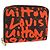 LOUIS VUITTON Monogram graffiti Zippy Coin Purse Naranja M93708 Auth am10766SAV