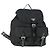 PRADA Backpack Nylon Black Silver Auth 171402 Silvery