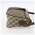Borsa Sherry Line GG Supreme Web di GUCCI in PVC beige e oro 89 02 032 Auth BA10447 D'oro - vista 5