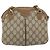 Borsa Sherry Line GG Supreme Web di GUCCI in PVC beige e oro 68 02 047 Auth 172006 D'oro - vista 3