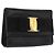 Borsa a Spalla Vara Ribbon in Pelle Salvatore Ferragamo Oro Nero Auth 171668