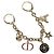 Charm per borsa Christian Dior 30 Montaigne in metallo dorato Auth 171972M D'oro