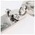 LOUIS VUITTON Porte Cres Skate Board Charm metallo Beige MP3135 LV Auth 168052M - vista 15