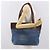 Borsa Tote CHANEL Denim Blu CC Auth BA10505 - vista 24
