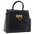 Borsa a mano in pelle Gancini Salvatore Ferragamo 2 in 1 Blu Navy Oro Auth 170776