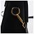 Borsa a mano in pelle Gancini Salvatore Ferragamo 2 in 1 Blu Navy Oro Auth 170776 - vista 16