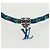 Bracciale dell'amicizia in ottone Louis Vuitton metallo blu M0967Z LV Auth 169944M - vista 4