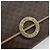 Céline Borsa a spalla circolare in tela Macadam CELINE in pelle PVC marrone oro Auth 169869 D'oro - vista 15