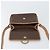 Céline Borsa a spalla circolare in tela Macadam CELINE in pelle PVC marrone oro Auth 169869 D'oro - vista 16