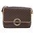 Céline Borsa a spalla circolare in tela Macadam CELINE in pelle PVC marrone oro Auth 169869 D'oro - vista 2