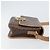 Céline Borsa a spalla circolare in tela Macadam CELINE in pelle PVC marrone oro Auth 169869 D'oro - vista 4